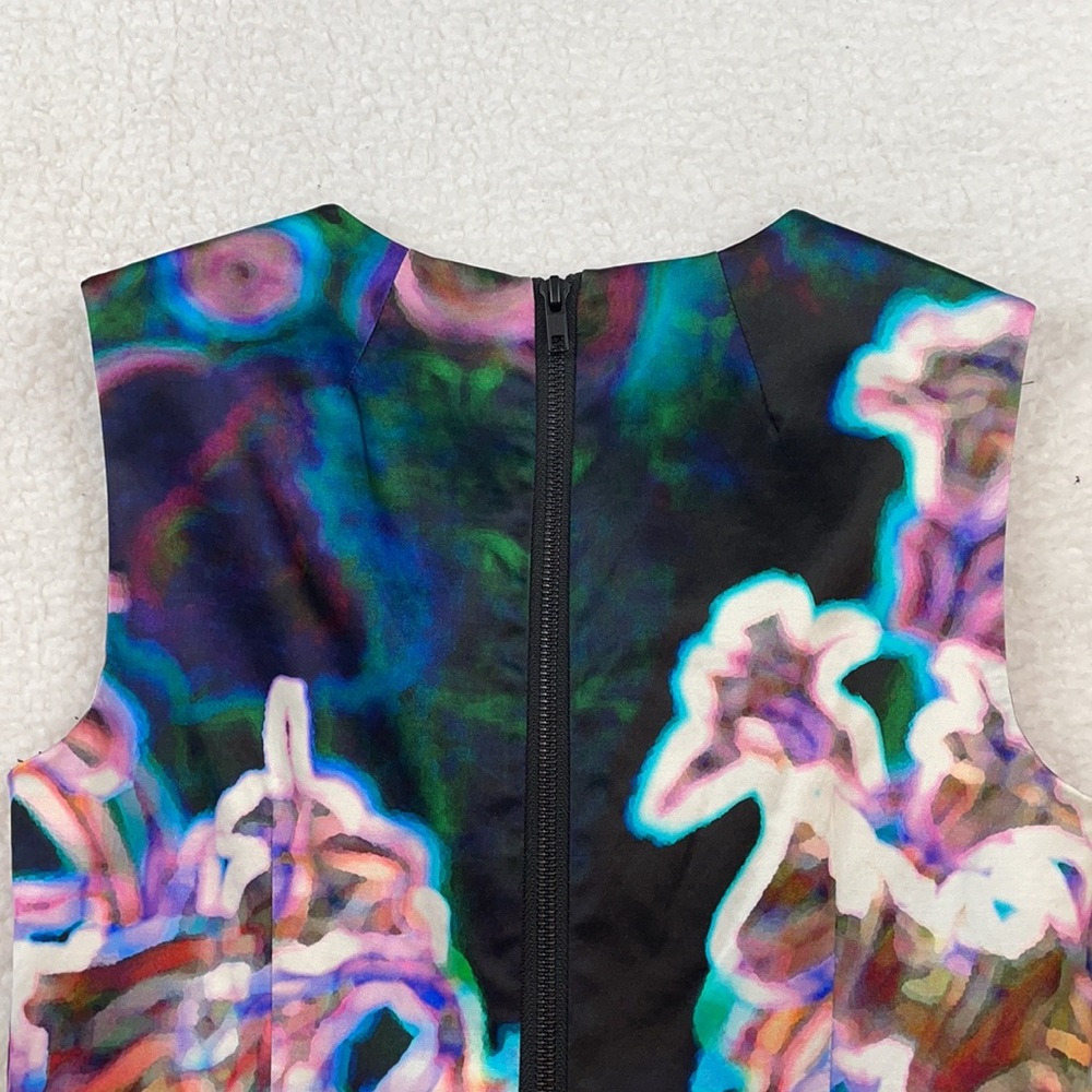 MILLY • Abstract Printed Sleeveless Mini Dress, 4 - Picture 12 of 14